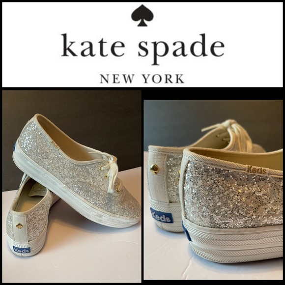 kate spade Shoes - Kate Spade glitter Keds.  Size 7 1/2